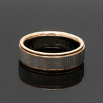 Load image into Gallery viewer, 5.5mm Unisex Platinum Rose Gold Rings JL PT 1121-B
