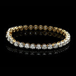 Load image into Gallery viewer, 18-Pointer Diamond Tennis Bracelet 18K White Gold JL AU 755
