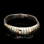 Load image into Gallery viewer, 12mm Platinum Rose Gold Bracelet with Hi-Polish &amp; Matte Finish for Men JL PTB 1177
