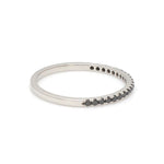 Load image into Gallery viewer, Thin Half Eternity Black Diamond Ring in Platinum JL PT 284-BD
