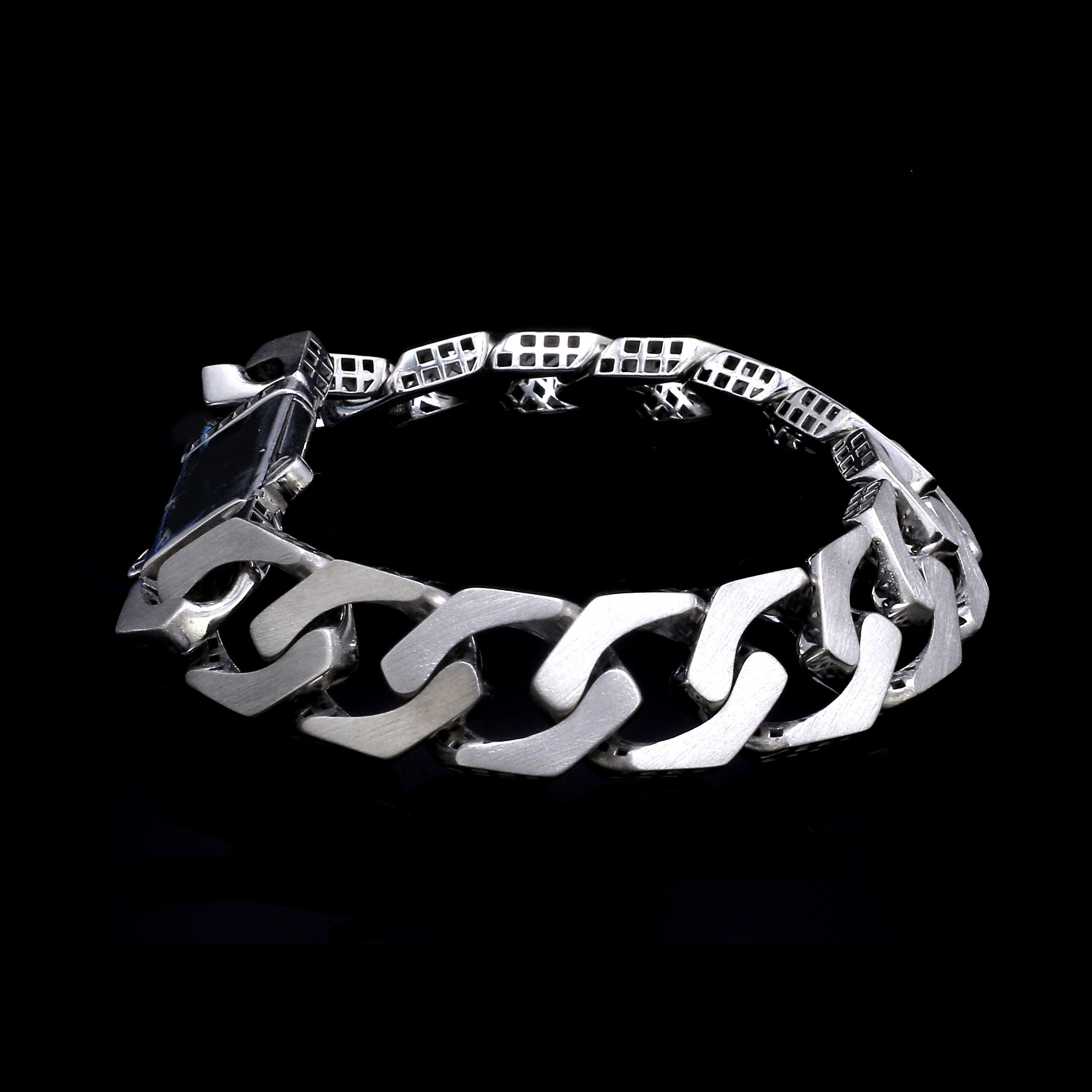 Men of Platinum | 14mm Double Side Heavy Bracelet for Men JL PTB 1379