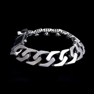 Men of Platinum | 14mm Double Side Heavy Bracelet for Men JL PTB 1379
