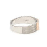 Load image into Gallery viewer, Parallel Paths Platinum Couple Rings with Rose Gold &amp; Diamonds JL PT 966
