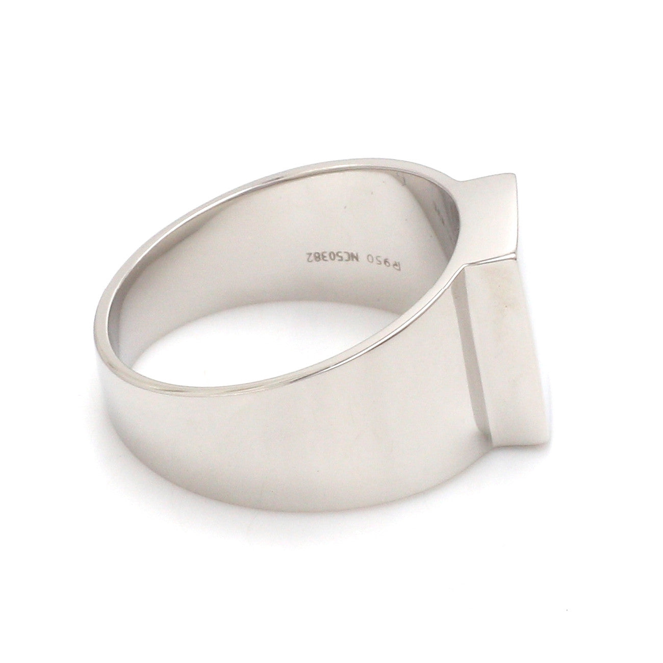 Plain Platinum Ring for Men JL PT 1387