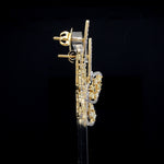 Load image into Gallery viewer, Natural Fancy Color Yellow Diamond Butterfly Earrings JL AU E YD 101
