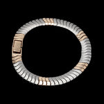 Load image into Gallery viewer, Men of Platinum | 8mm Platinum &amp; Rose Gold Bracelet for Men JL PTB 1323
