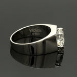 Load image into Gallery viewer, 4-Carat Lag Grown Solitaire Platinum Ring for Men JL PT LG 1391
