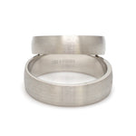 Load image into Gallery viewer, Fingerprints Heart Platinum Love Bands Couple Rings JL PT 1405
