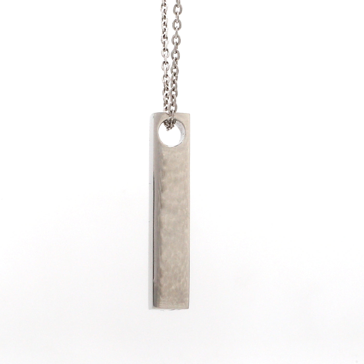 Plain Platinum Cuboid Pendant JL PT P 316   Jewelove.US
