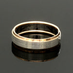 Load image into Gallery viewer, Platinum Love Bands with Rose Gold Ring JL PT 1408
