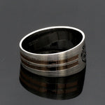 Load image into Gallery viewer, Platinum Love Bands with Rose Gold Ring JL PT 1413
