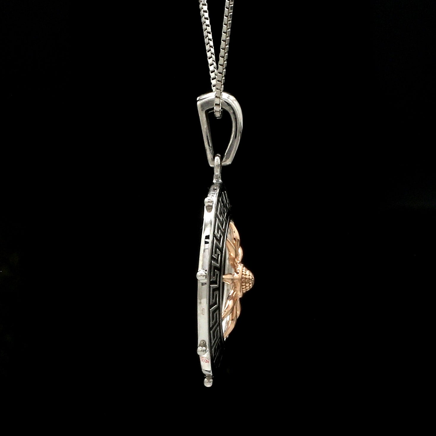 Platinum Rose Gold Unisex Pendant JL PT P 362