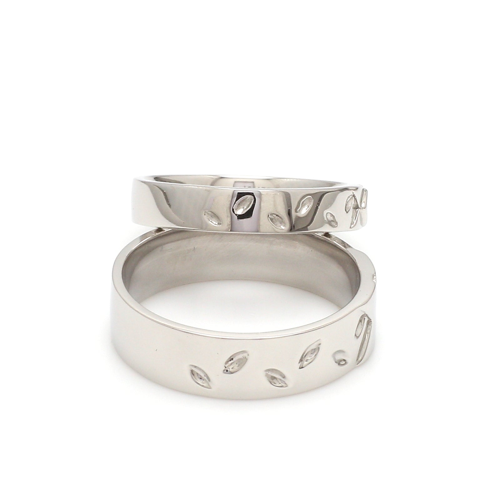 Designer Platinum  Princess Diamond Cut Couple Ring JL PT CB 87