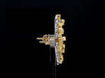 Load image into Gallery viewer, 18K Yellow Gold Earrings with Natural Fancy Yellow &amp; White Diamonds JL AU E 102

