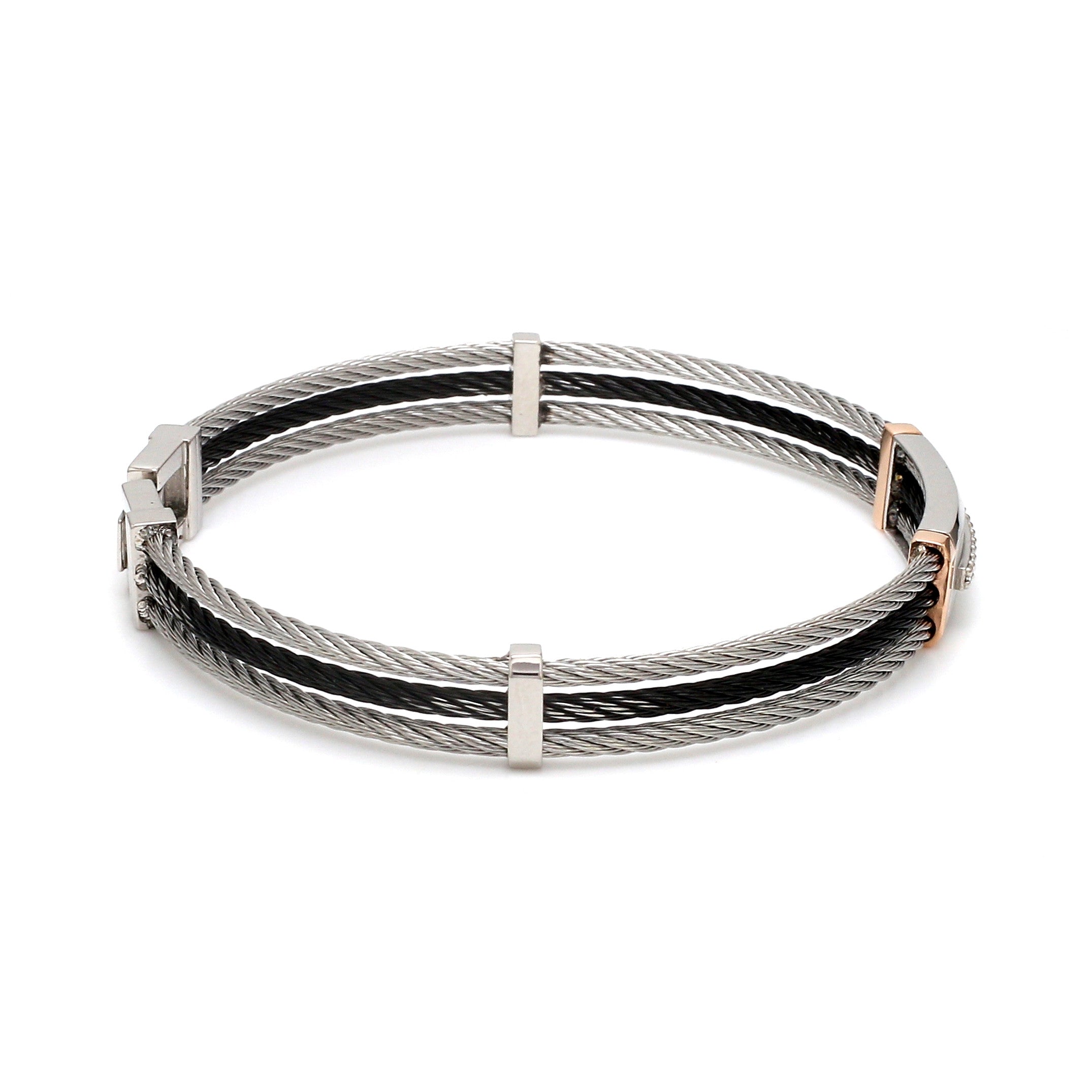 Men of Platinum | Diamond Rose Gold Bracelet for Men JL PTB 1309