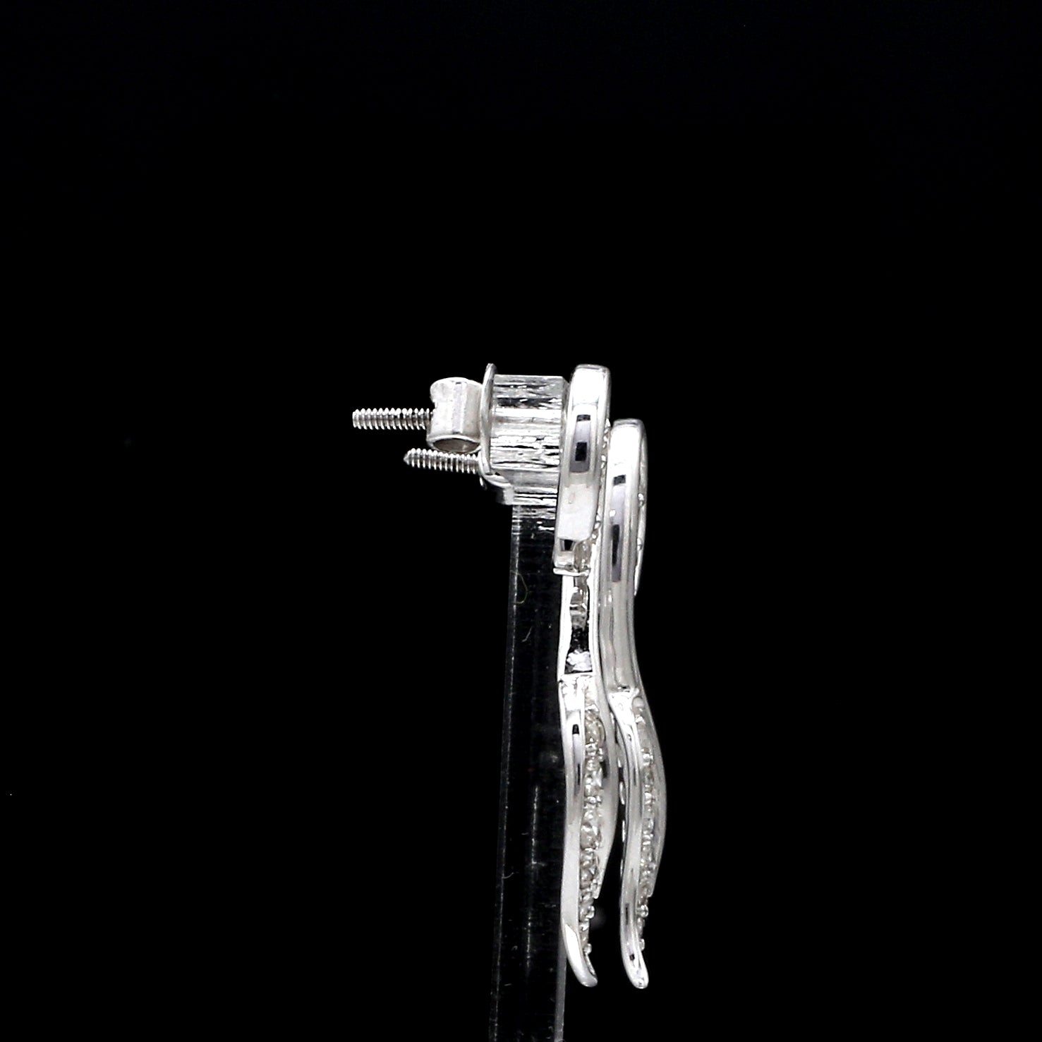 Designer Platinum Diamond Earrings for Women JL PT E 345