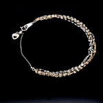 Load image into Gallery viewer, Japanese 5 Line Platinum &amp; Rose gold Fantasy Light Weight Adjustable Bracelet JL PTB 1369
