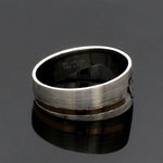 Load image into Gallery viewer, Platinum Love Bands with Rose Gold Ring JL PT 1413

