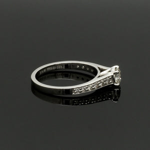 50-Pointer Solitaire Diamond Shank Platinum Ring JL PT 1324-A   Jewelove.US