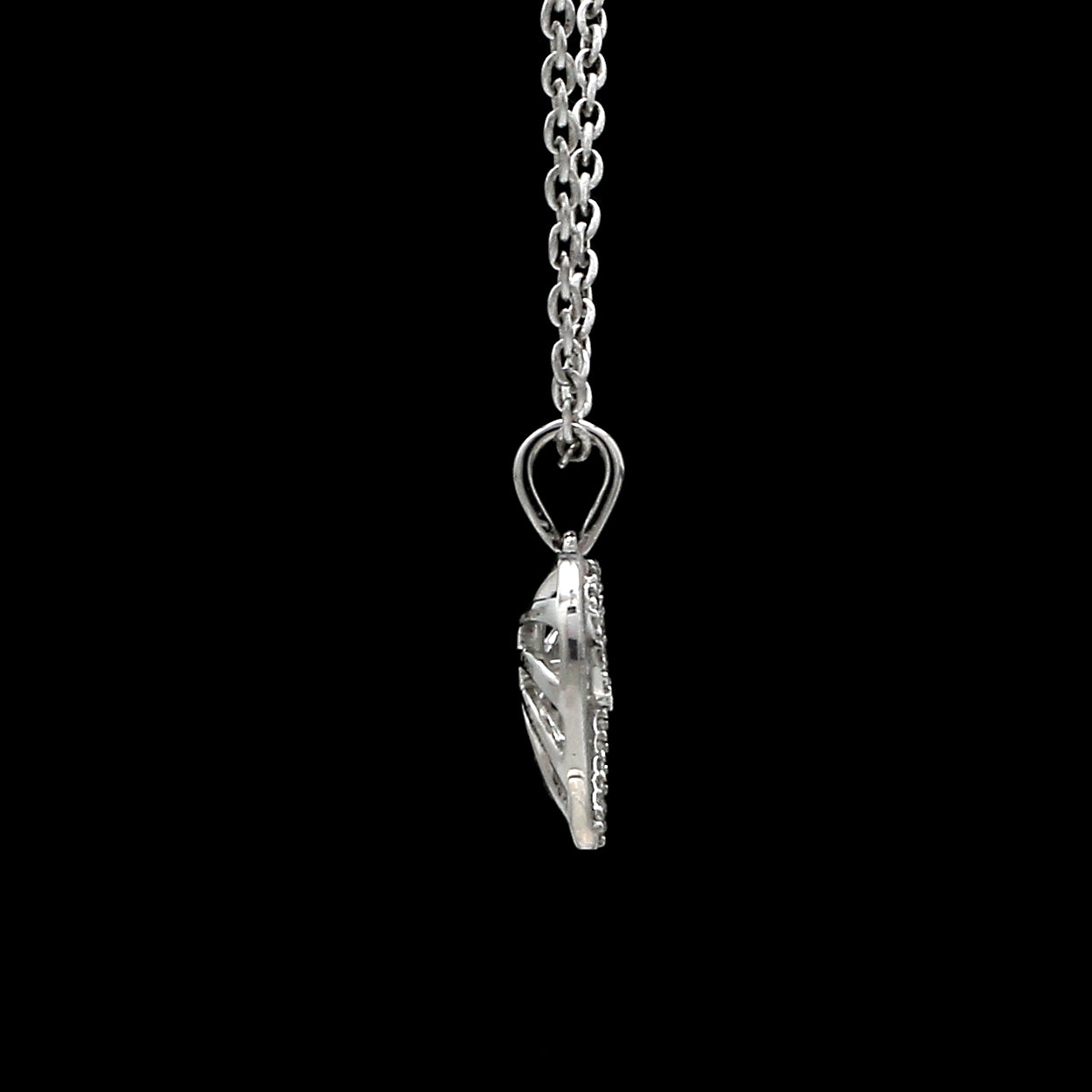 Evara Platinum Diamonds Heart Pendant JL PT P 328   Jewelove.US