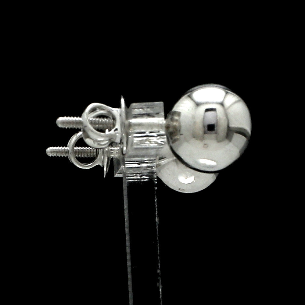 9.5mm Platinum Ball Earrings Studs JL PT E 187-B