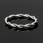 Load image into Gallery viewer, Plain Platinum Rope Ring for Women JL PT 1386
