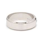 Load image into Gallery viewer, 7mm Designer Single Diamond Platinum Band Hi-Polish for Men JL PT 475
