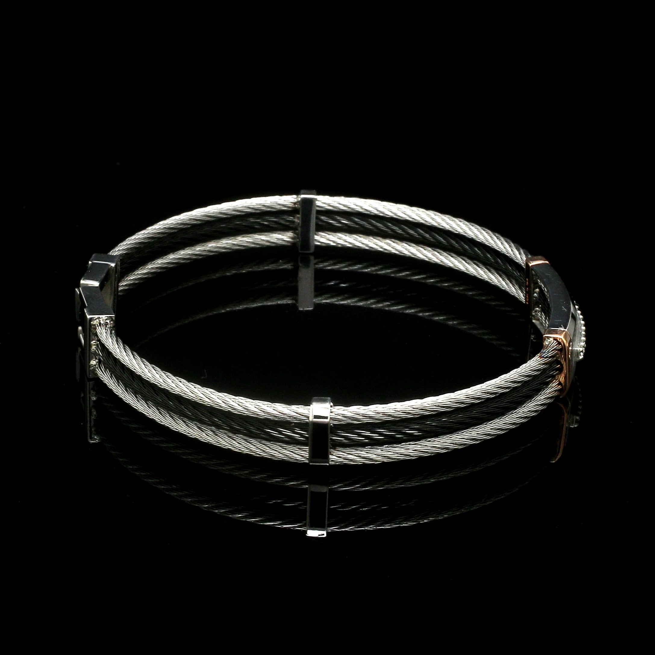 Men of Platinum | Diamond Rose Gold Bracelet for Men JL PTB 1309