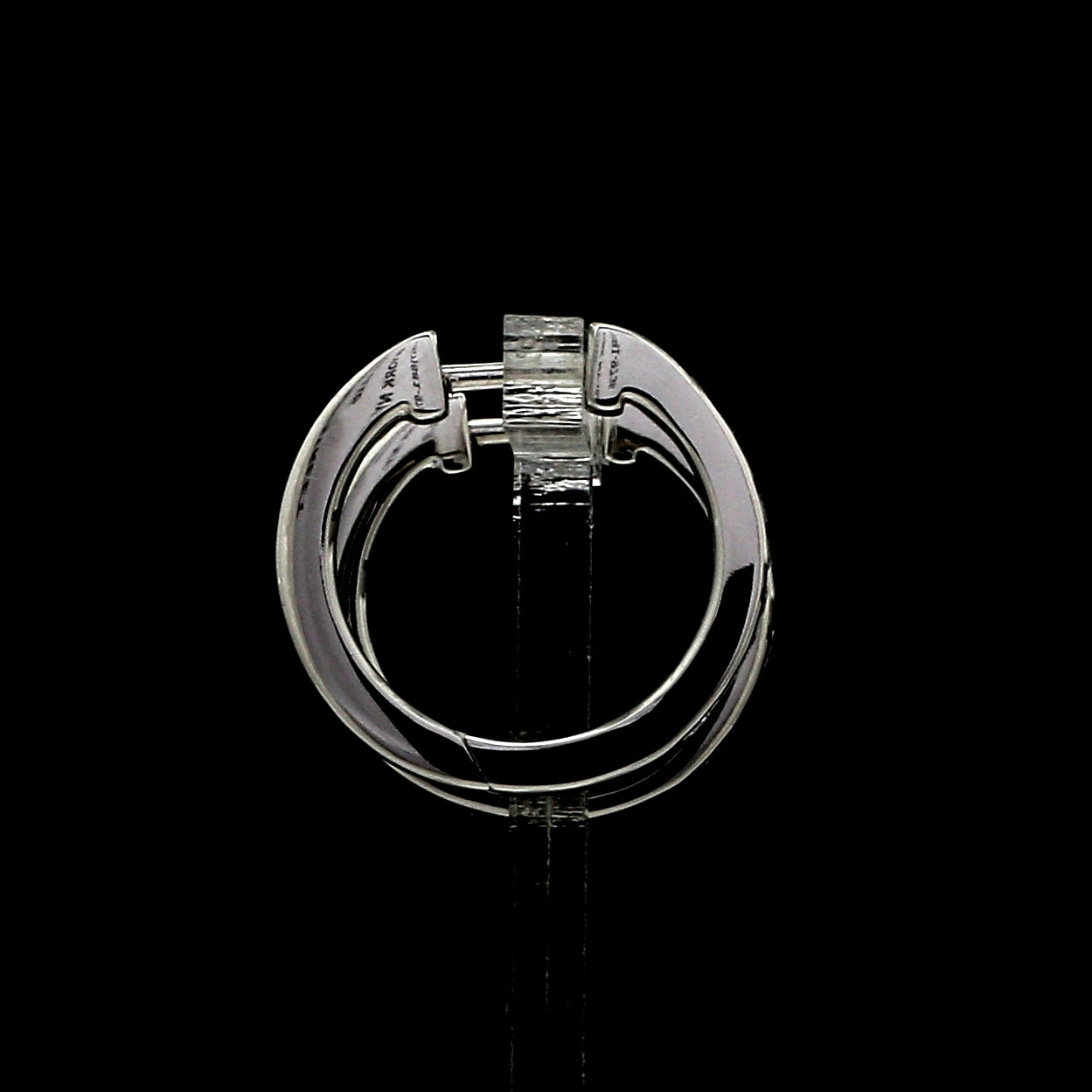 Platinum Bali Earrings with Diamonds  JL PT E 332   Jewelove