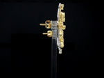 Load image into Gallery viewer, 18K Yellow Gold Earrings with Natural Fancy Yellow &amp; White Diamonds JL AU E 102
