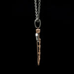 Load image into Gallery viewer, Platinum Rose Gold Caduceus Pendant for Doctors with Wings JL PT P 319-A

