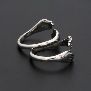 Platinum Hug Unisex Ring JL PT 938   Jewelove.US