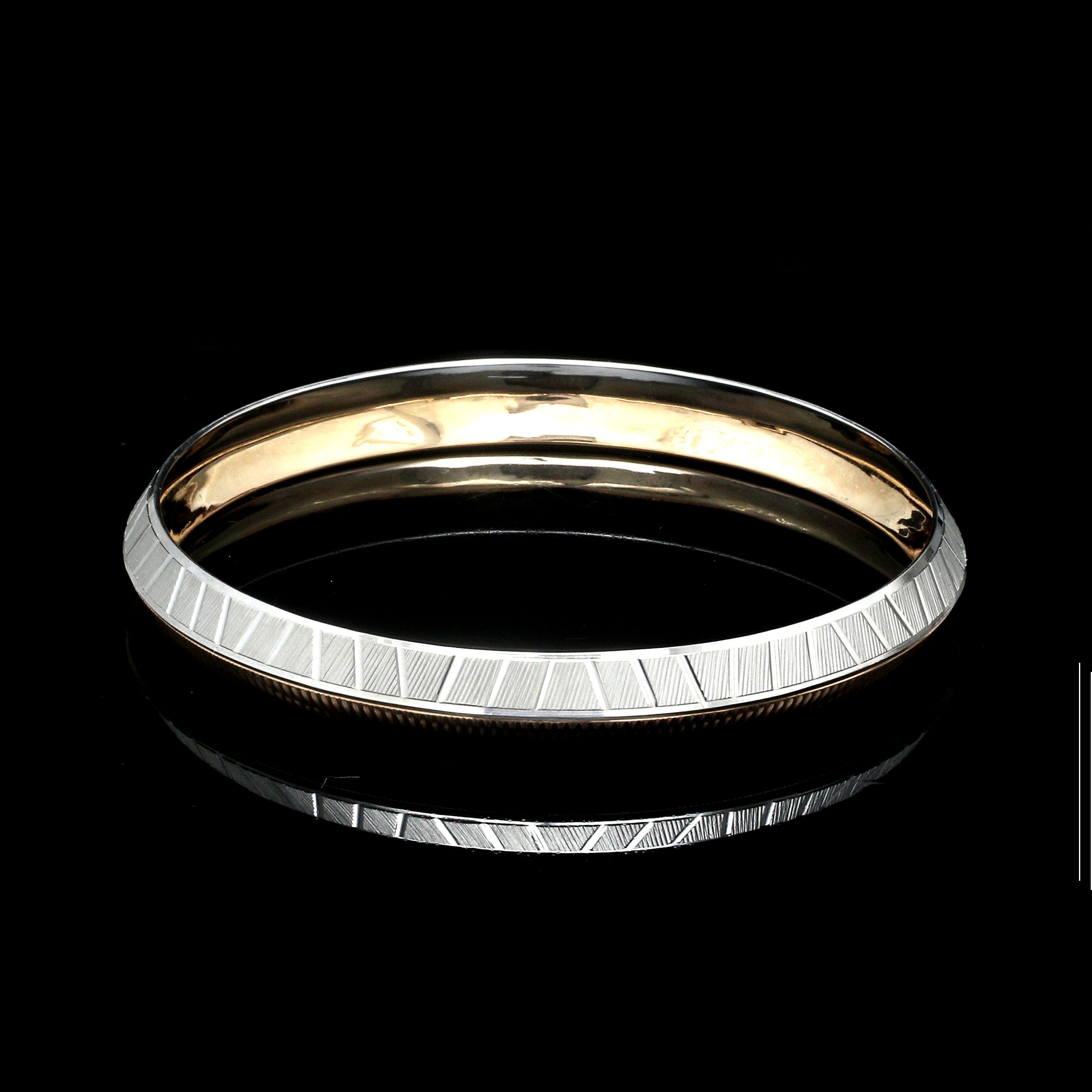 9mm Platinum & Rose Gold Bracelet for Men JL PTB 1294