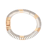 Load image into Gallery viewer, Men of Platinum | 8mm Platinum &amp; Rose Gold Bracelet for Men JL PTB 1323
