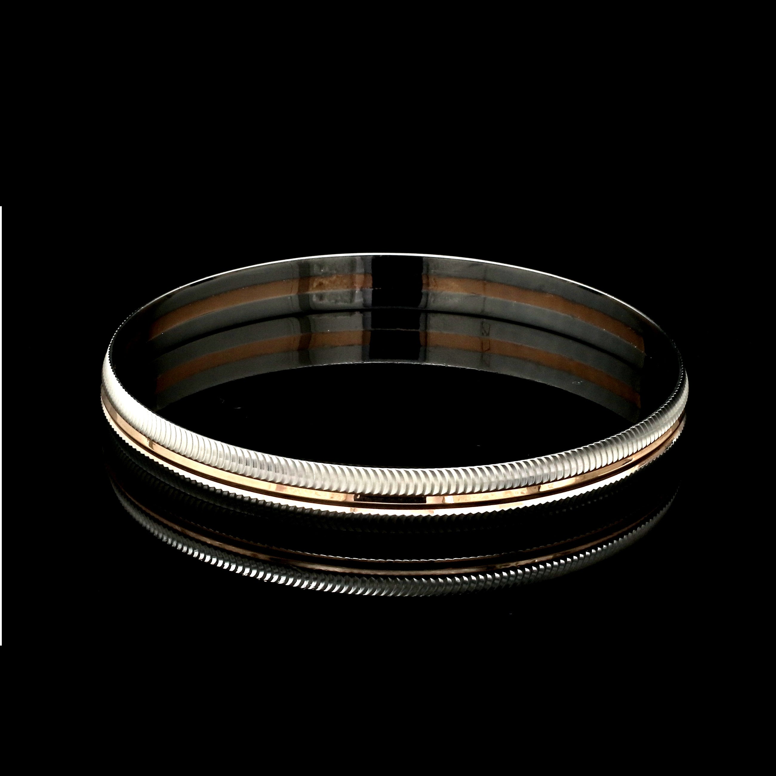 Platinum & Rose Gold Bracelet for Men JL PTB 1292