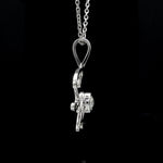 Load image into Gallery viewer, 50-Pointer Solitaire Platinum Name Pendant JL PT P 331   Jewelove.US
