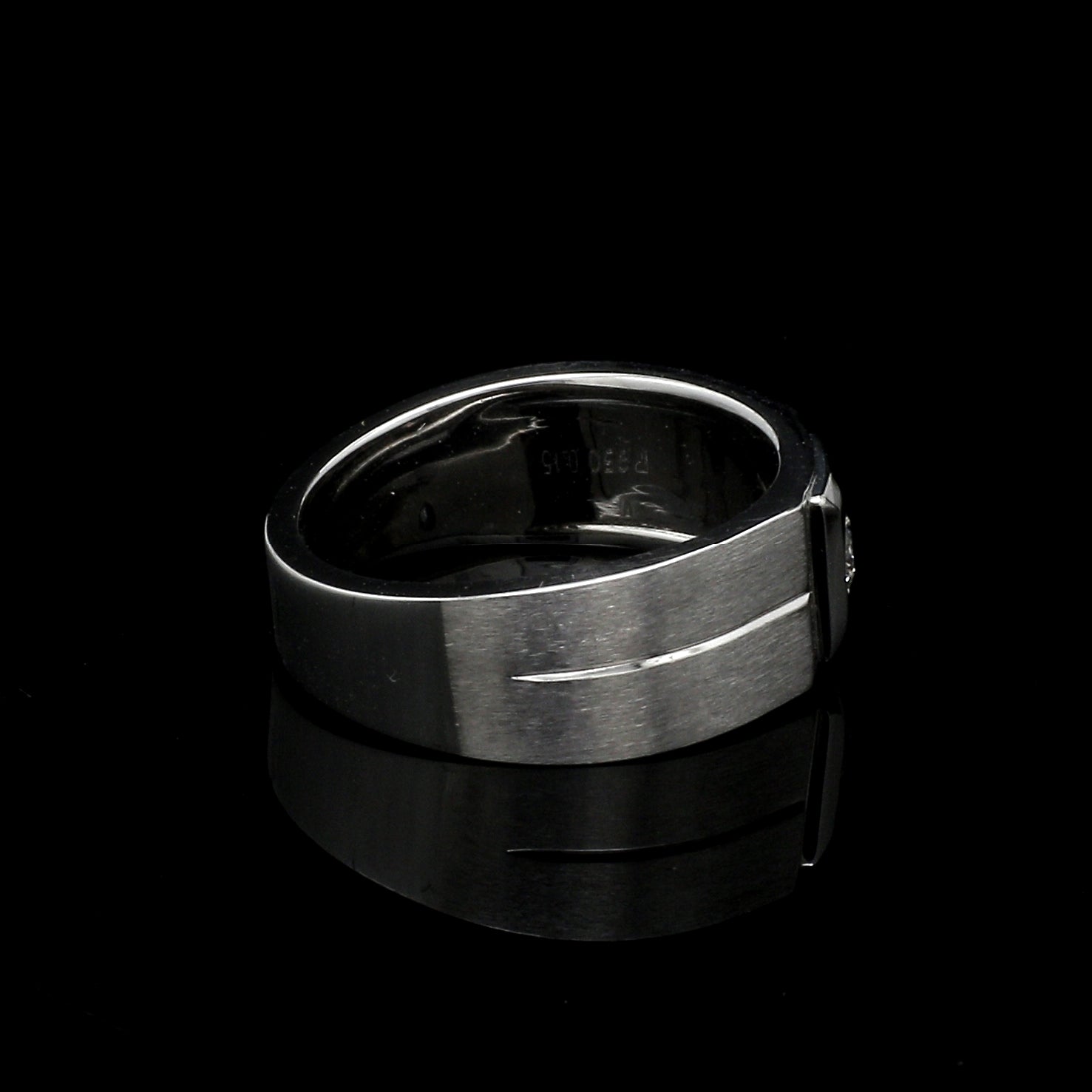 Diamond Platinum Ring for Men JL PT 1110   Jewelove.US