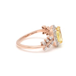 Load image into Gallery viewer, 1.75cts. Yellow Sapphire 18K Rose Gold Diamond Ring for Women JL AU 1356R   Jewelove
