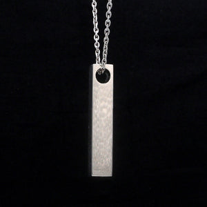 Plain Platinum Cuboid Pendant JL PT P 316   Jewelove.US