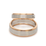Load image into Gallery viewer, Platinum Love Bands with Rose Gold Ring JL PT 1408
