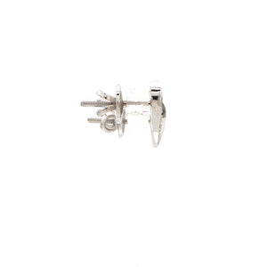 Evara Platinum Diamond Heart Earrings JL PT E 326   Jewelove.US