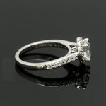 Load image into Gallery viewer, 1.5-Carat Solitaire Lab Grown Diamond Accents Platinum Engagement Ring JL PT LG 977-B
