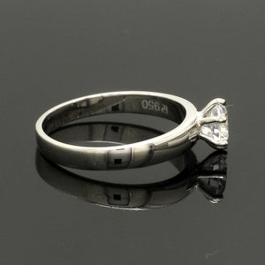 Classic 6 Prong Solitaire Ring made in Platinum SKU 0011
