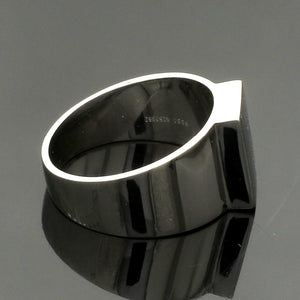 Plain Platinum Ring for Men JL PT 1387