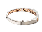 Load image into Gallery viewer, Platinum Rose Gold Diamond Bracelet with Matte Finish for Men JL PTB 1180   Jewelove.US
