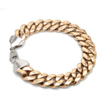 Load image into Gallery viewer, Men of Platinum | 13mm Platinum Rose Gold Double Side Bracelet for Men JL PTB 1336

