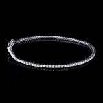 Load image into Gallery viewer, Single Line Platinum Tennis Bracelet with Diamonds JL PTB 1235

