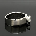 Load image into Gallery viewer, 1-Carat Lab Grown Solitaire Heavy Platinum Ring for Men JL PT LG 983-A
