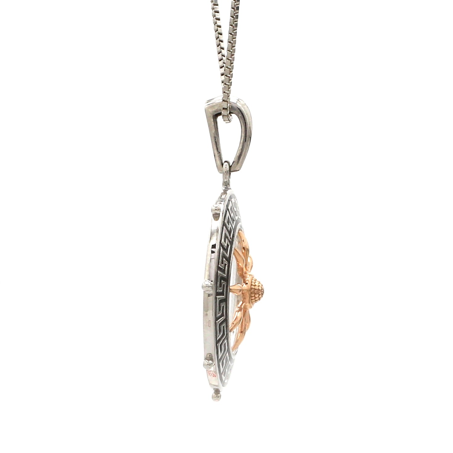 Platinum Rose Gold Unisex Pendant JL PT P 362