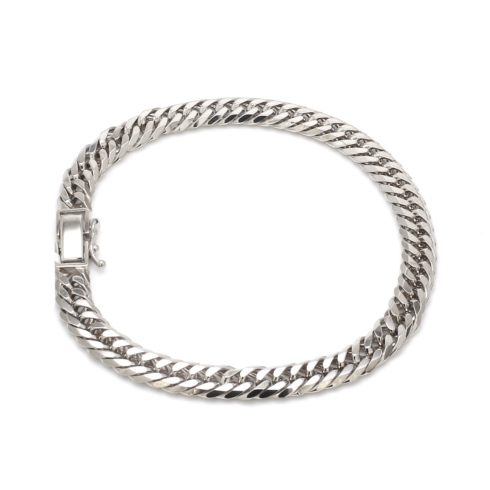 6.5mm Japanese Platinum Cuban Bracelet for Men JL PTB 1176-B